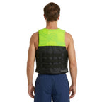 HANA Dual Sport 50 N life jacket, Green – back view, worn by a man