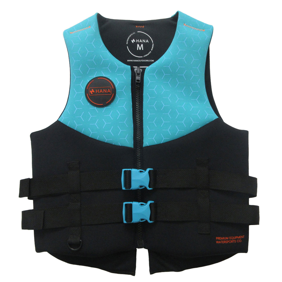 HANA Neo Vest 50 N life jacket, Light Blue – front view