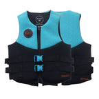 HANA Neo Vest 50 N life jacket, Light Blue – front and back views