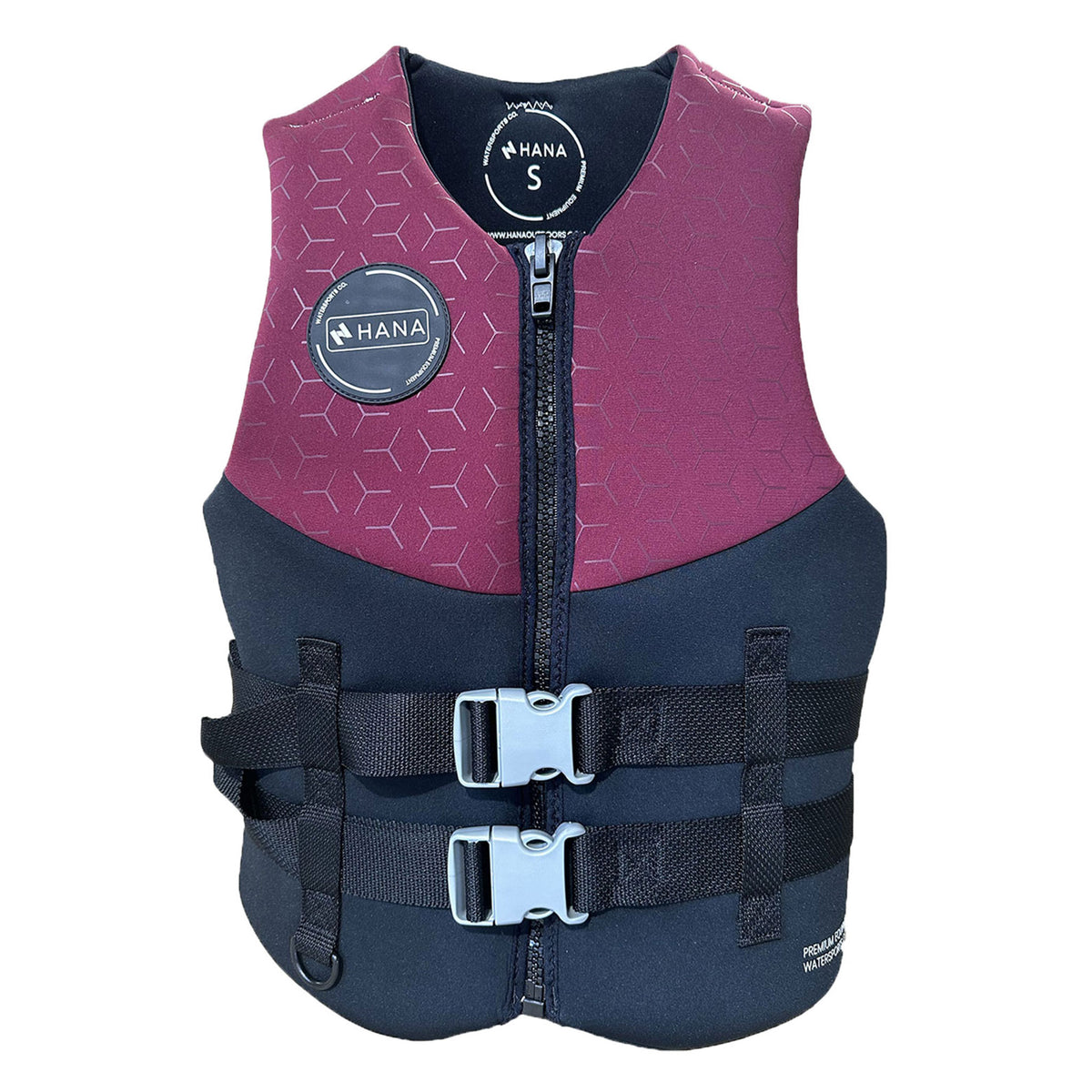 Gilet de sauvetage HANA Neo Vest 50 N Bordeaux – vue de face