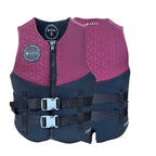 Gilet de sauvetage HANA Neo Vest 50 N Bordeaux – vues de face et de dos