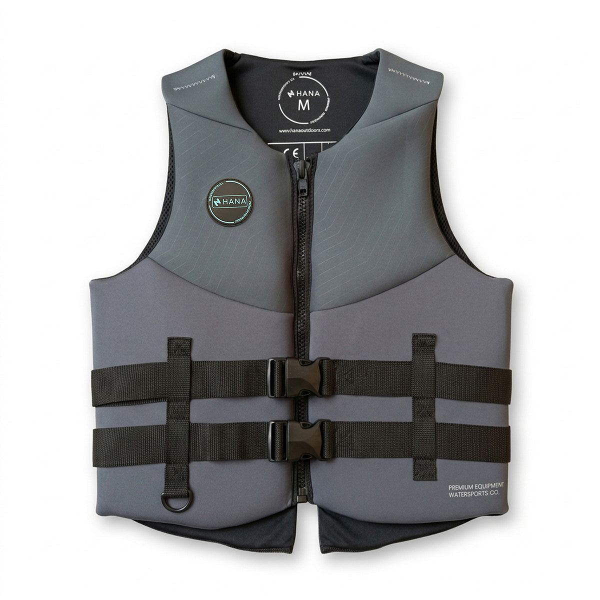 HANA Neo Vest 50 N life jacket, Grey – front view