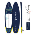 HANA California 10’2 inflatable paddle board in Navy – complete package with paddle, pump, leash and bag