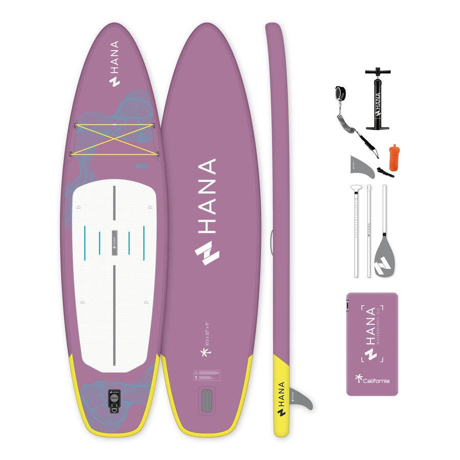 Paddle gonflable HANA California 2027 10’2 | Pack complet – Purple