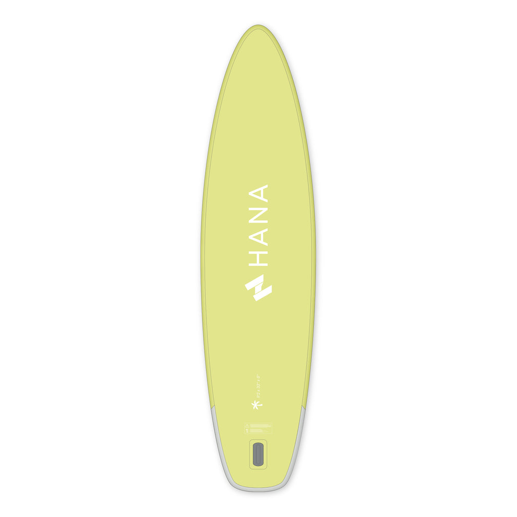Paddle gonflable HANA California 11’2 coloris Lemon – planche vue de dessous