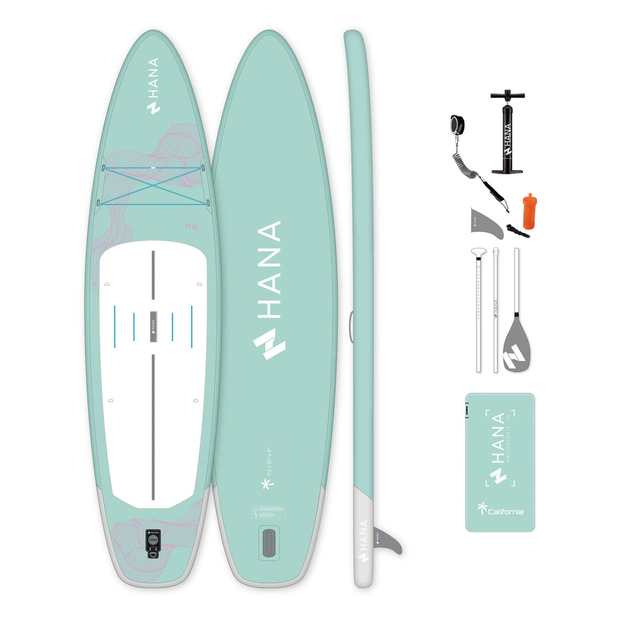 Paddle gonflable HANA California 2027 11’2 | Pack complet – Mint