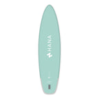 HANA California 11’2 inflatable paddle board in Mint – board bottom view