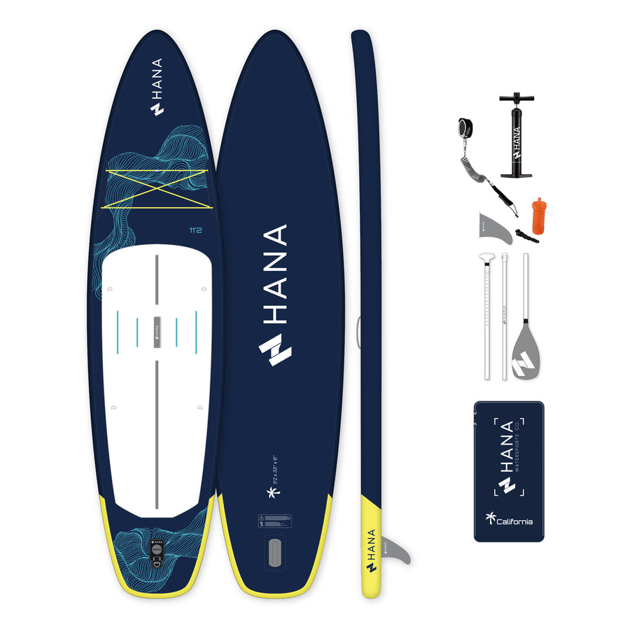 Paddle gonflable HANA California 2027 11’2 | Pack complet – Navy