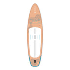 Paddle gonflable HANA California 11’2 coloris Pêche – planche vue de dessus