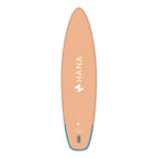 Paddle gonflable HANA California 11’2 coloris Pêche – planche vue de dessous