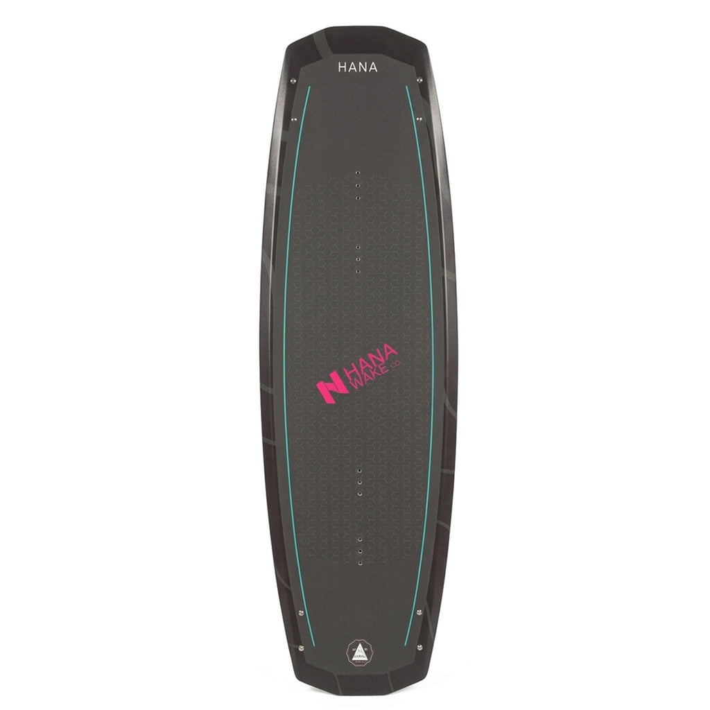 HANA Carver wakeboard, top view with M6 inserts