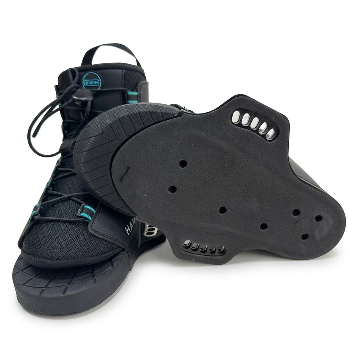 Chausses de wakeboard HANA Carver avec leurs platines en nylon