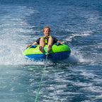 Bouée tractée HANA Fishburger – rider tracté en mer
