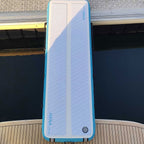 HANA Yachting inflatable gangway – top view, between the boat and the dock