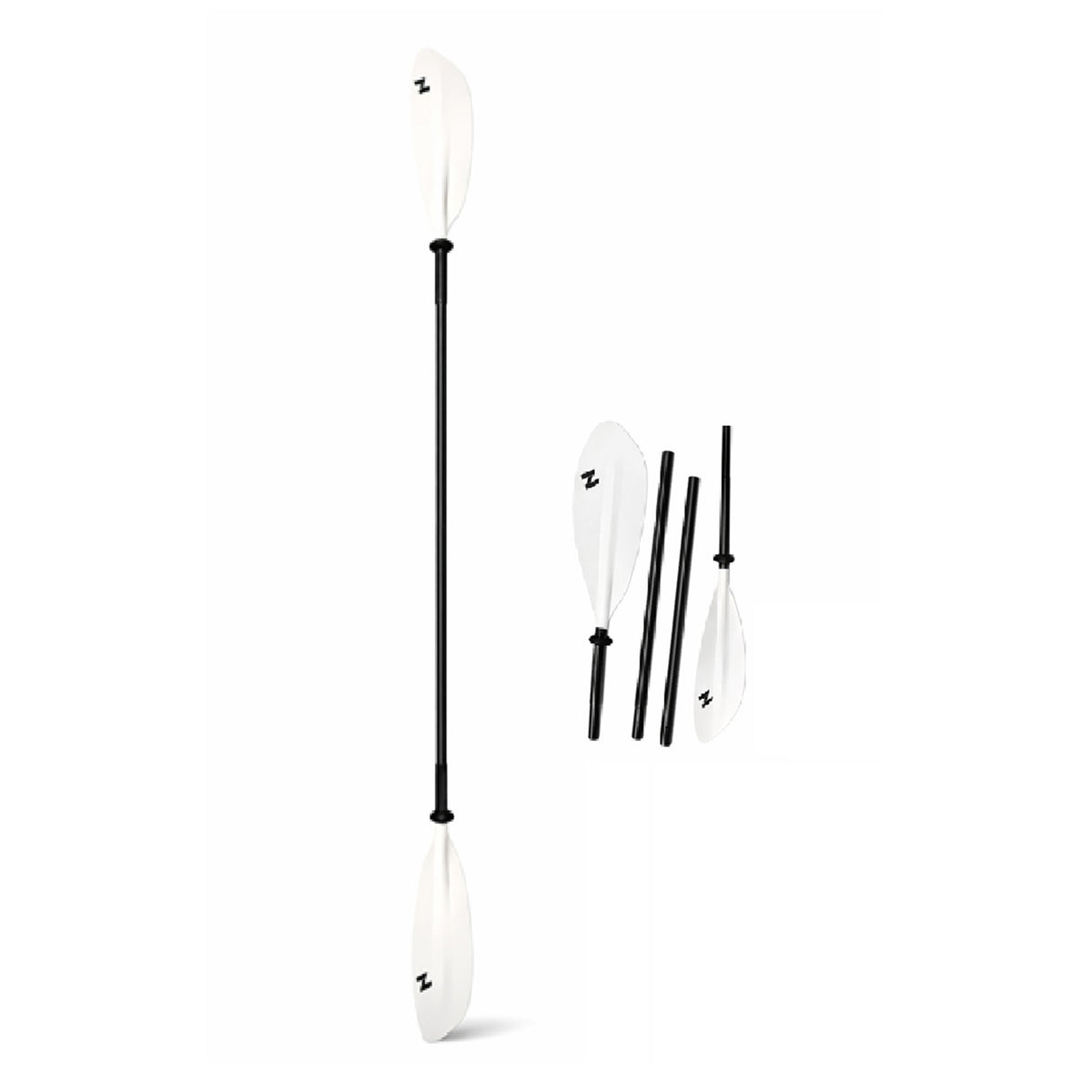 Pagaie double kayak HANA 210 cm – montée et démontée en 4 parties