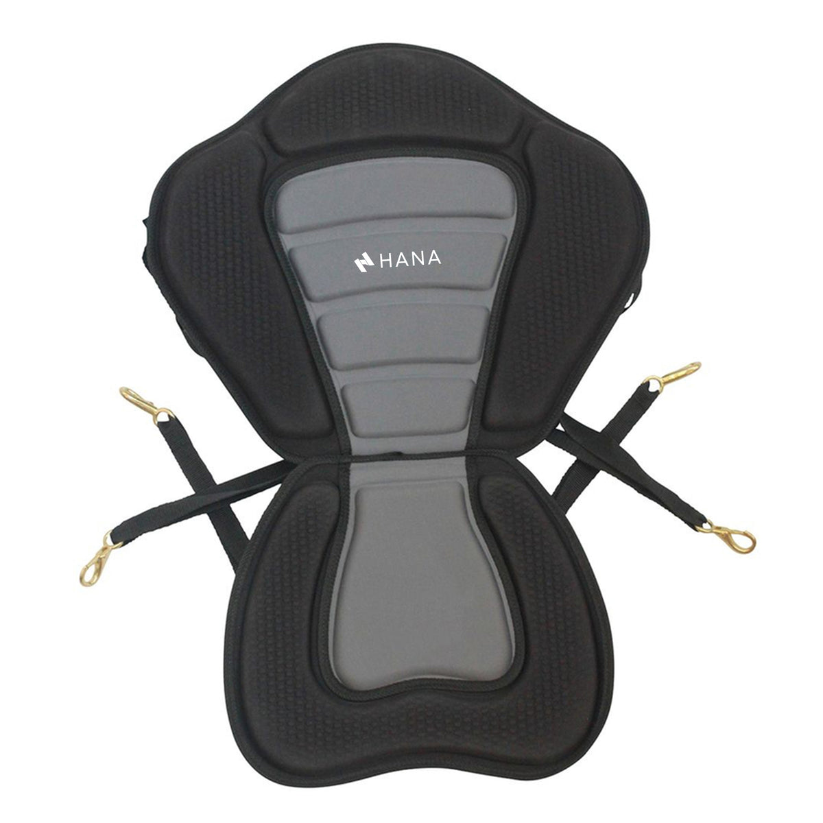Siège dossier kayak HANA Premium noir avec ses 4 mousquetons