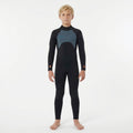 Combinaison néoprène intégrale enfant HANA Kids noir et gris graphite – portée par un enfant, vue de face