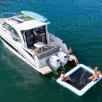 HANA Lounge Pool inflatable pool – moored behind a boat
