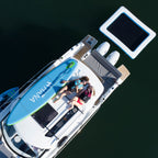 HANA Lounge Pool inflatable pool – aerial view at the stern of a yacht