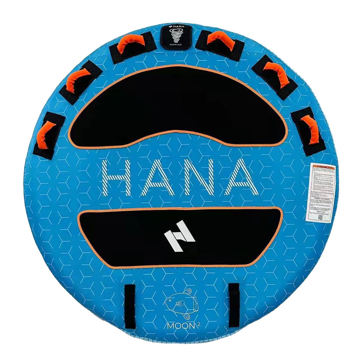 HANA Moon 2-rider towable tube – top view