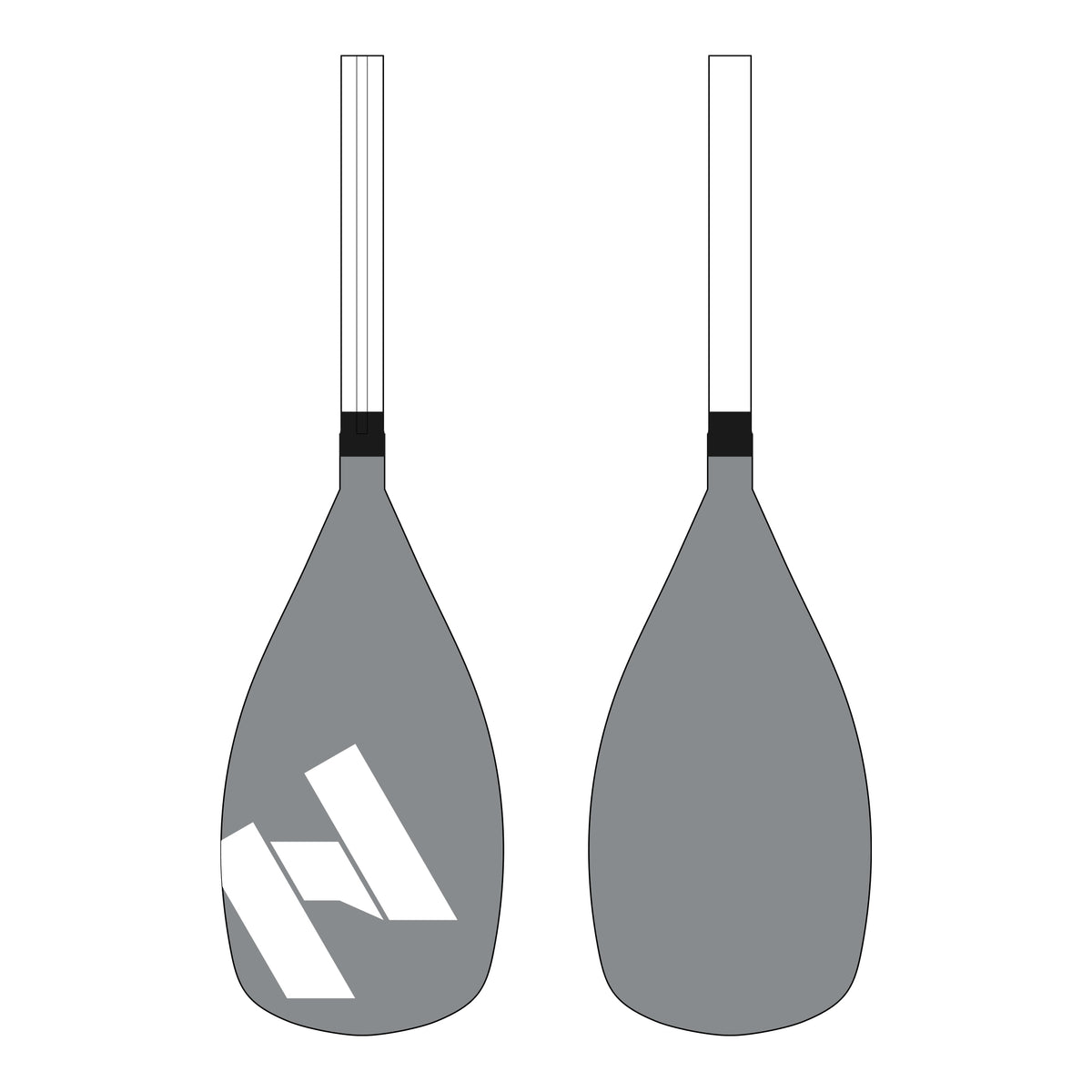 Extension kayak HANA Premium, pale vue de face et de dos