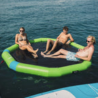 HANA PartyPool inflatable hammock, green – family relaxing at sea