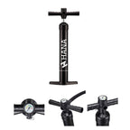 HANA Premium double action pump and pressure gauge close-up