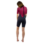 HANA Portofino women’s 3/2 mm shorty wetsuit in Purple – back view