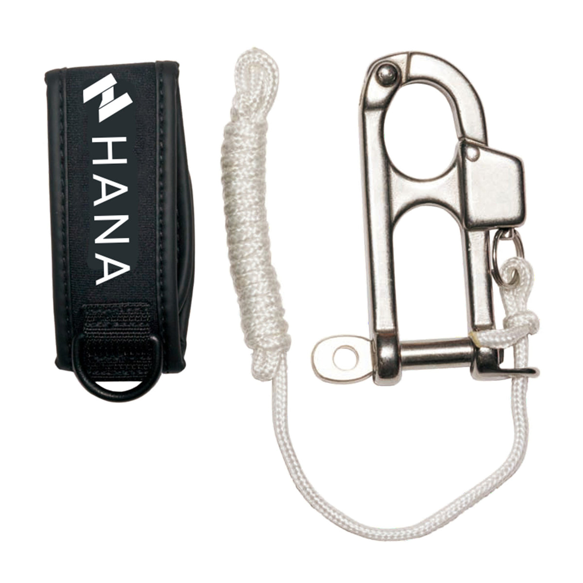 Quick release HANA en inox avec sa dragonne en néoprène