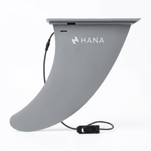 Aileron à clavette 9" HANA gris, avec sa clavette reliée par un cordon
