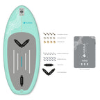 HANA Premium 5'2 wingfoil board with footstraps, screws, backpack and repair kit
