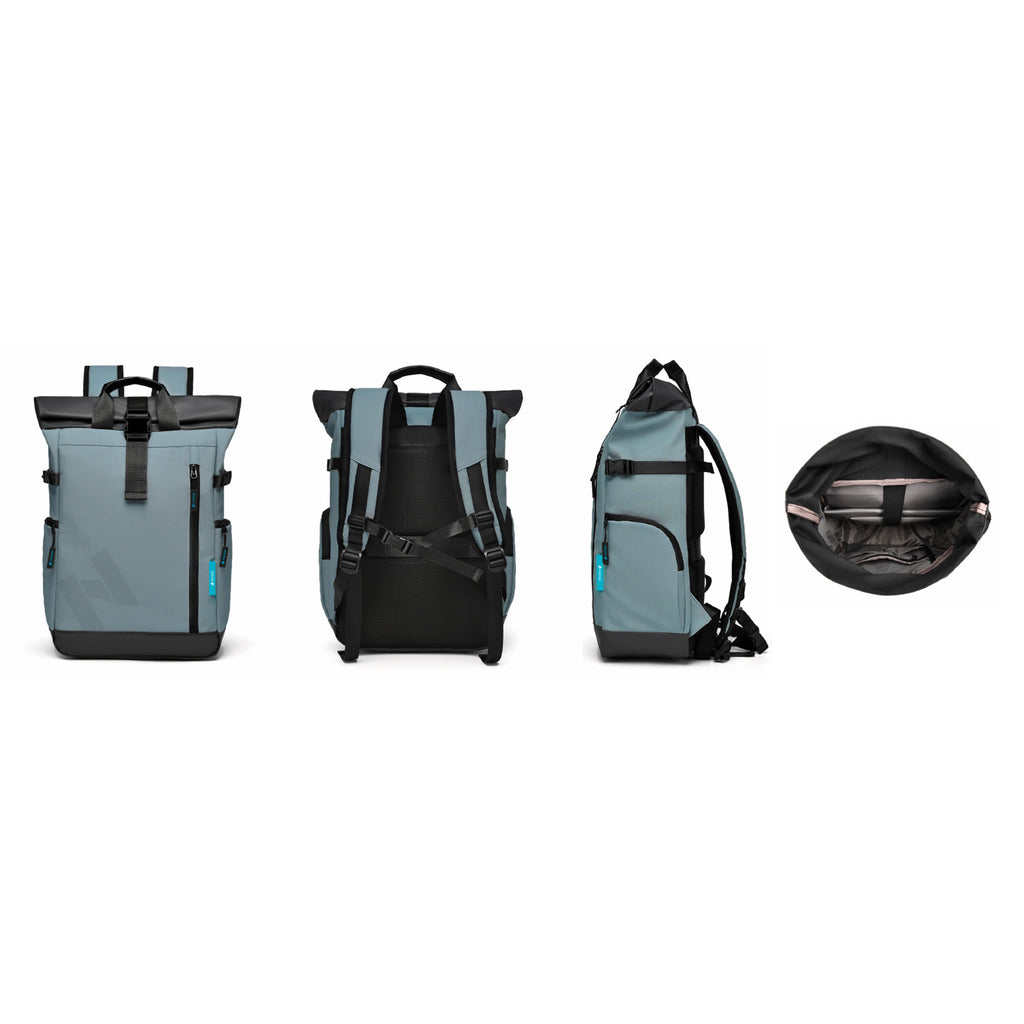 HANA XPlorer 25L backpack in Graphite Blue from every angle