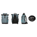 HANA XPlorer 25L backpack in Graphite Blue from every angle