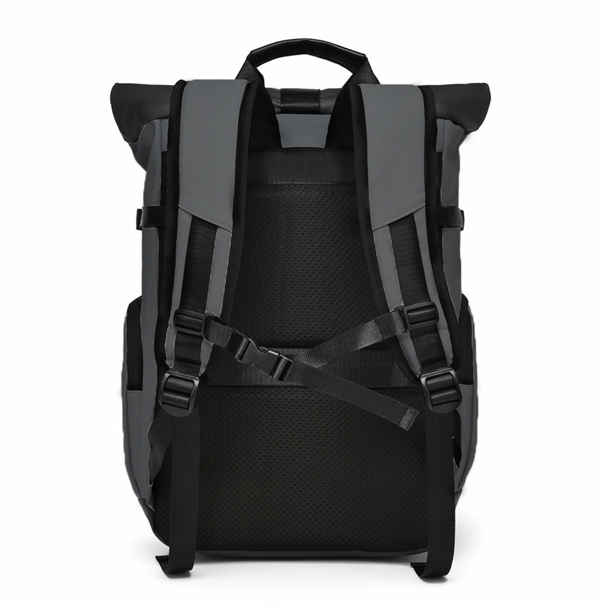 Sac à dos HANA XPlorer 25L gris anthracite, vue de dos avec bretelles rembourrées