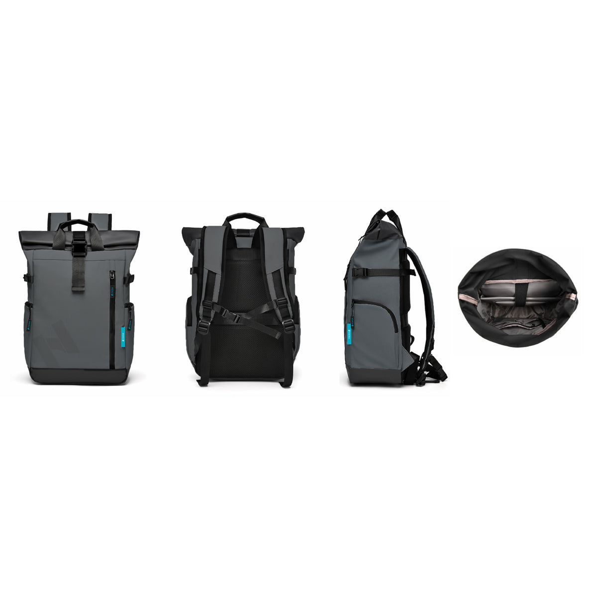 Sac à dos HANA XPlorer 25L gris anthracite sous tous les angles